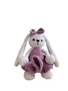 Ręcznie robiony Króliczek na szydełku – Maskotka HandMade, Prezent, 26 cm