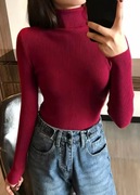 Sweter, golf z długim rękawem 