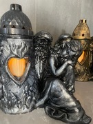 Anioł 35/30 malowany w kol.srebro