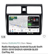 Radio samochodowe suzuki swift android plus kamera cofania
