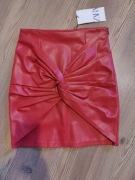 Super czerwona spódnica mini Zara rozmiar XS 34