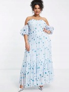 Sukienka gorsetowa tiul brokat 