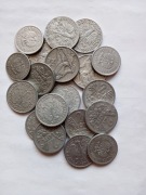 Monety z PRL 50 gr,1 zł,2 zł Jagody i 5 zł Rybak.