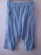 Spodnie niebieskie 7/8 roz.xl  wymiary opis