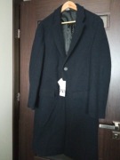 Zara M nowy płaszcz wełniany męski nowy granatowy 