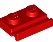 LEGO PLATE 1X2 WITH SLIDE RED 4612575/32028