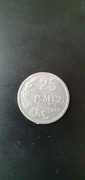 Luksemburg 25 centimes 1957 rok