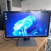 Monitor Dell 24 cale, full hd, komplet, okablowanie