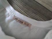 ANNA FIELD__  BIAŁY T-SHIRT PRINT__ IDEALNY___38