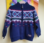 Cool Club sweter rozpinany cardigan 110 116 zima suwak