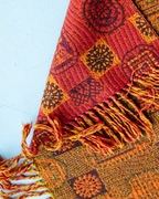 Kapa narzuta rękodzieło, 100% wełna, vintage PRL, Cepelia, lata 70