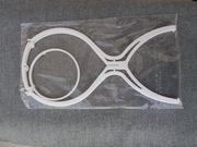 STOJAK NA PERUKĘ NOWY BIAŁY FOLIA  