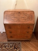 Sekretarzyk lata 60/70 – biurko z klapą - vintage