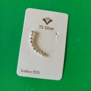 Sprzedam lewy kolczyk srebrny nausznice z kryształ