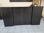 Biurko prostokątny VidaXL 200 x 50 x 103,5 cm czarny