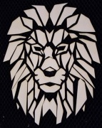 Dekor geometryczny lew drewniane płytki