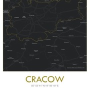 Plakat-mapa Warszawa/Kraków/Wrocław/inne A3