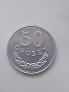 Moneta 50 groszy piękna stan 1 z 1986