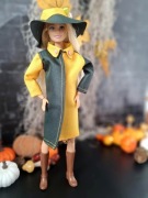 Kurtka ubranko dla lalki oraz kapelusz 