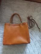 Torebka w kolorze koniakowym