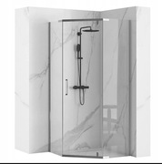 KABINA PRYSZNICOWA 80X80 CHROM PIĘCIOKĄTNA AXIN REA