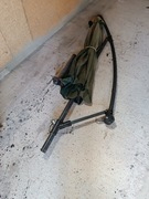 Duży parasol ogrodowy zielony na korbkę