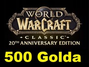 WOW THUNDERSTRIKE GOLD 500 GOLDA ZŁOTA ZŁOTO FRESH WORLD OF WARCRAFT