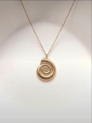 naszyjnik muszla amonit amonitem stal nierdzewna chirurgiczna stali