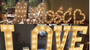 Wynajem Napisów Stojące LED MIŁOŚĆ i LOVE