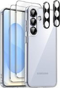 5 w 1 Etui dla Samsung Galaxy S25 5G z x2 Szkło (Przezroczyste)