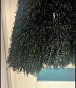 Futro  lama czarna biust do 120 