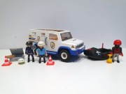 Playmobil 9371 City Action Transporter pieniędzy + figurka Ladrom Con Quad