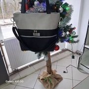 Torebka uszyta z nubuku