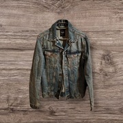 Kurtka katana jeansowa niebieska męska rozmiar s