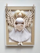 Anioł stróż, makrama, prezent, urodziny, chrzest. 