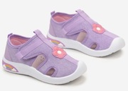 Tenisówki sandałki materiałowe dziewczęce letnie, super wygodne rozmiar 24