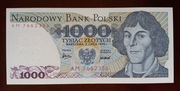 1000 zł złotych - 1975 r. seria AM 7662356 - stan 1 