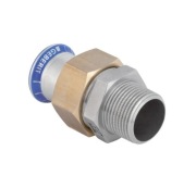 GEBERIT Mapress Edelstahl | Śrubunek przejściowy d22-R1/2" (1 szt.)