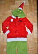 26^ The Grinch strój przebranie piżama 9/10 Lat_134/140 cm
