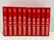 10 kaset magnetofonowych Maxell UR,  type I, żelazo, normal position