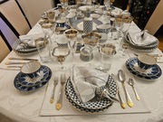 Zestaw obiadowy (kobaltowa siatka) Imperial Porcelain Manufactory