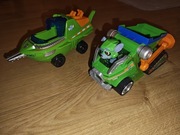 Psi patrol 2 pojazdy z figurką Rockiego dźwięk i światło 