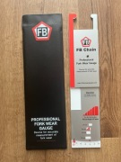 Przymiar FB miarka linijka do zużycia wideł UDT Fork Wear Gauge