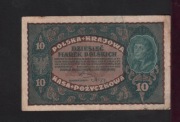POLSKA 10 MAREK 23.08.1919 II SERIA AH410015 