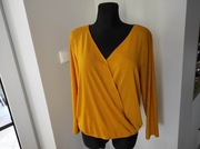 Jean Pascale musztardowa miodowa bluzka damska 38 M