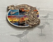 Drewniany magnes na lodówkę KOŁOBRZEG Mielno Szczecin Świnoujście Koszalin7