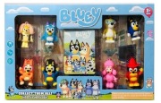 ZESTAW FIGURKI 8 SZTUK BLUEY I BINGO + KARTY RODZINKA BLUEY HAPPY DOG