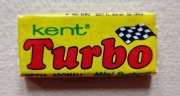 TURBO  KENT żółta z czerwonym napisem  z 1990 roku mozliwy odbiór osobisty