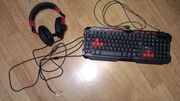 Klawiatura plus sluchawki genesis