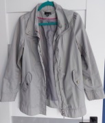 Szary płaszcz kurtka wiosna trencz 36/38 S/M H&M